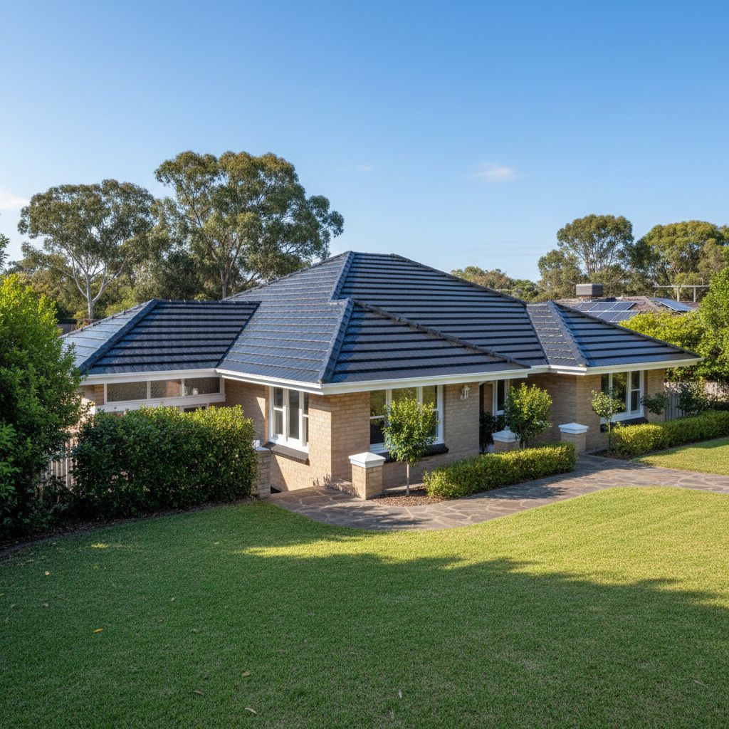 Beautifully restored Australian tile roof